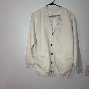 Natural Reflections Cream Cardigan Sweater